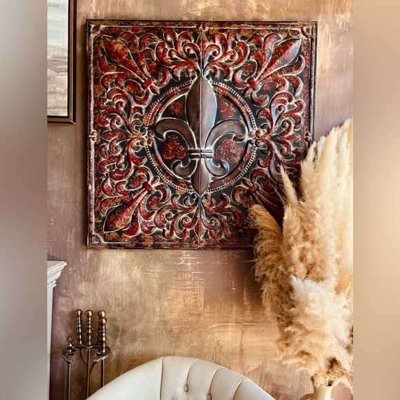 Pier 1 Wall Decor Metal Fleur De Lis Metal Wall Decoration Poshmark